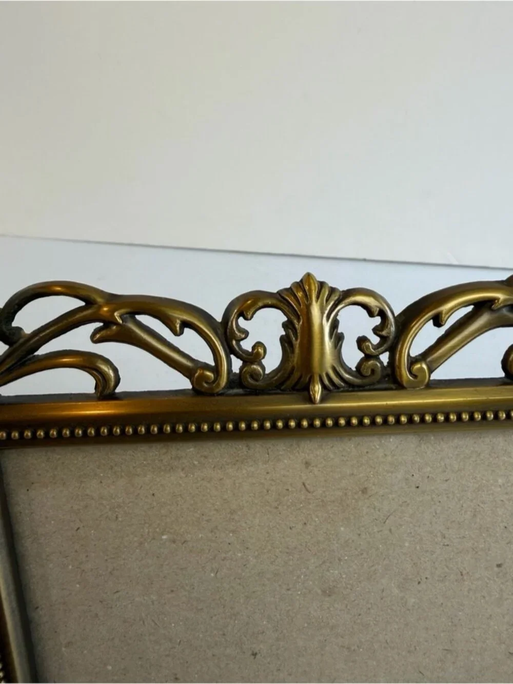 Vintage Ornate Bronze Tone Picture Frame Baroque Victorian Gothic Scroll Decor